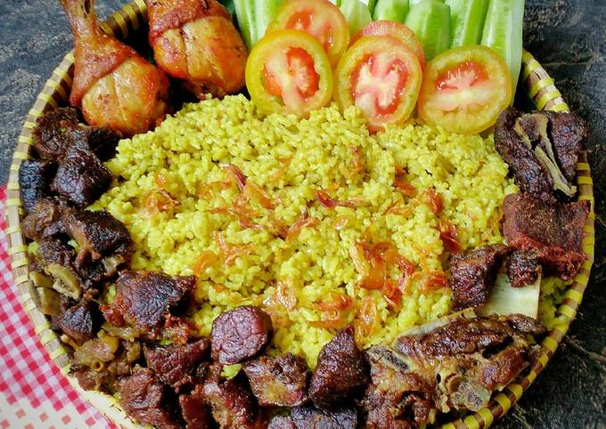 Ternyata begini loh! Resep  buat Nasi Kebuli dijamin menggugah selera