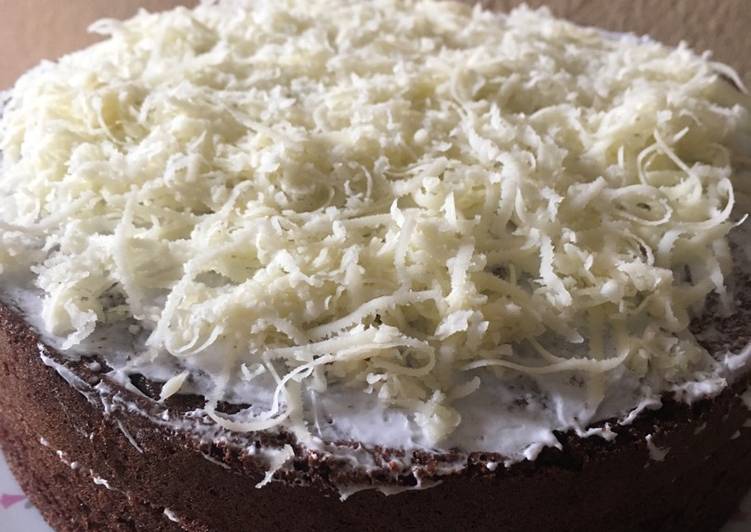 Bolu cokelat keju sederhana