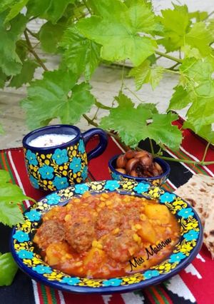 عکسی از دستور خورشت کله گنجشکی