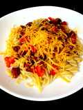 My Chorizo + Veg Mix on Pasta. 🤗🤗