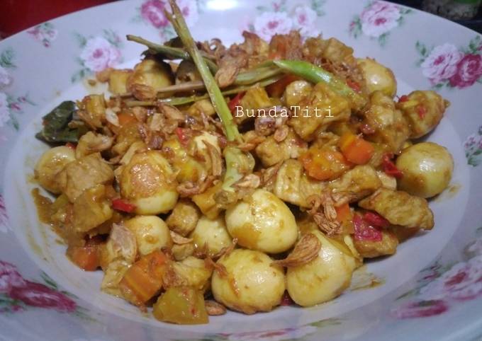 Resep 667.Sambal Goreng Kentang Telur Puyuh yang Bikin Ngiler