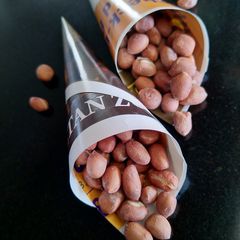 A picture of Salty Peanuts in microwave.