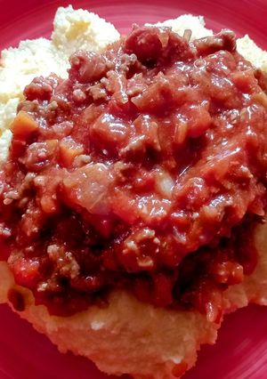 Una foto de Salsa Tuco de carne molida y longaniza