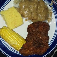 A picture of Fried Boneless Chicken Thighs.