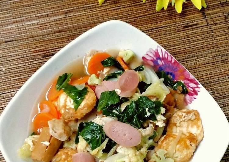  Resep  Tumis  sayur  ala capcay  kuah tanpa pengental maizena 