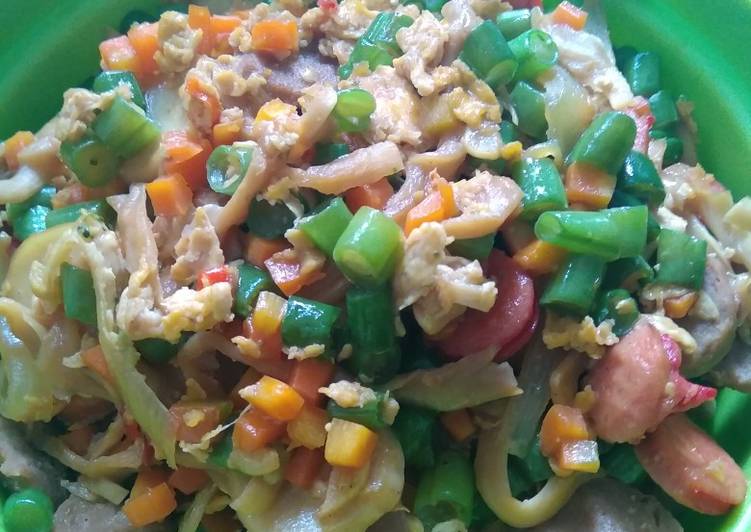 Bahan memasak Tumisan untuk Nasi Gila, Menggugah Selera