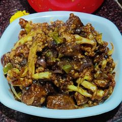 A picture of Gobhi Manchurian.