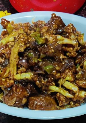 A picture of Gobhi Manchurian.