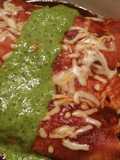 Queso Fresco Enchiladas w/ Red Sauce & Chimichurri