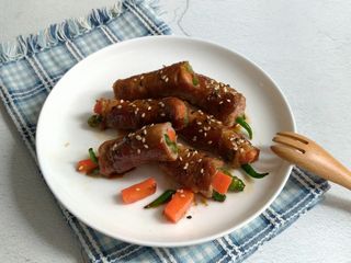 豬肉糯米椒捲
