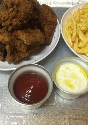 صورة لوصفة بروستد دجاج 🐔 (at home)