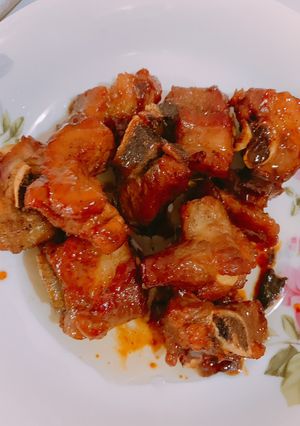 Hình của món Sườn ram.