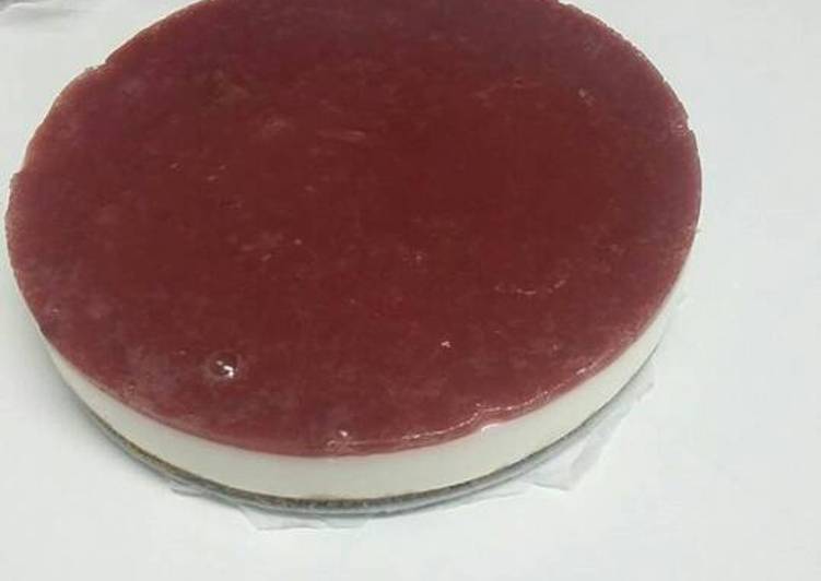 Tarta de Yogurt griego y mermelada