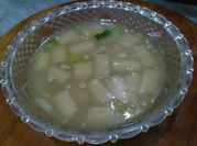 Gambar sup asparagus kepiting