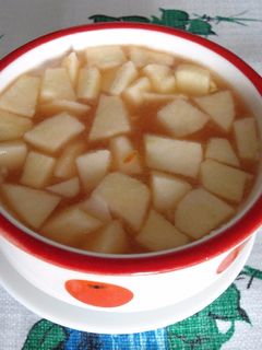Una foto de Gazpacho con manzana