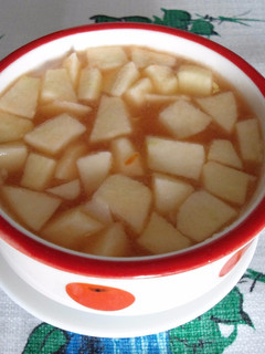 Una foto de Gazpacho con manzana