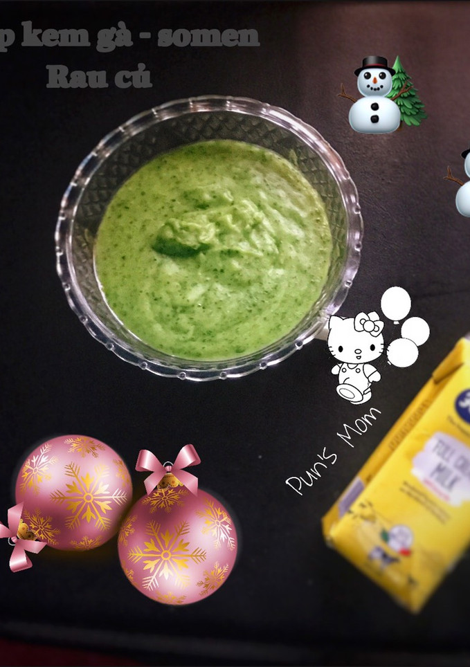 Hình của món Soup kem gà - somen rau củ.