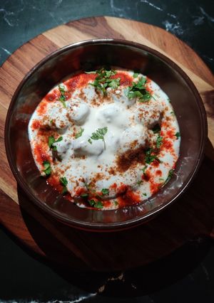 A picture of DAHI PHULKI with BUCKWHEAT FLOUR.