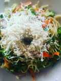 Espaguetti con verduras y brócoli