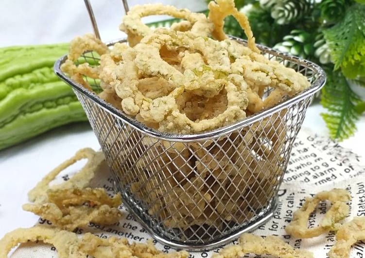 Proses memasak Keripik Pare keriuk Anti Gagal