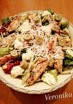 Φωτογραφία της συνταγής Ceasar's salad 🥗 - Η σαλάτα του Καίσαρα