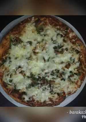 A picture of Chicken pizza.