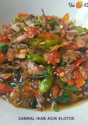 Foto resep Sambal ikan asin klotok
