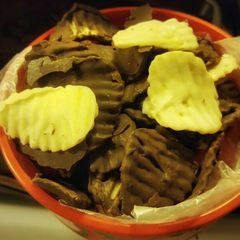 A picture of Chocolate covered chips.