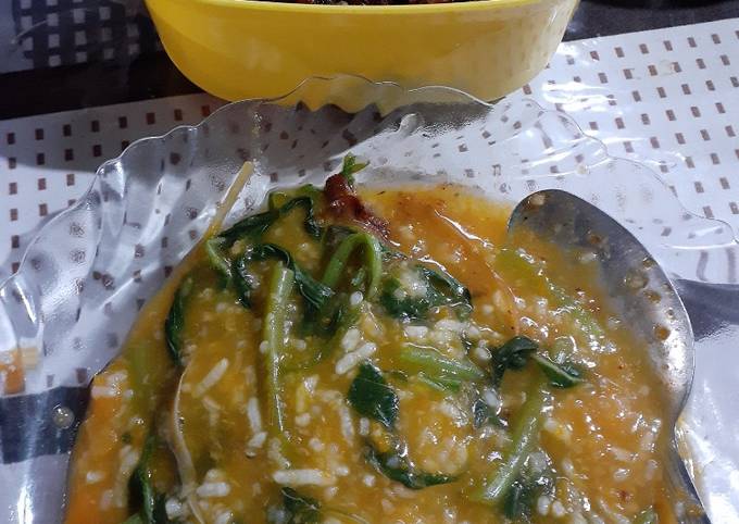 Resep Bubur manado simple yang Enak Banget