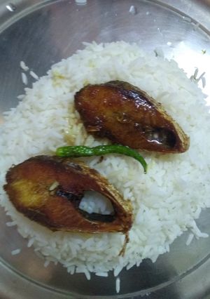 A picture of Fried hilsha fish.