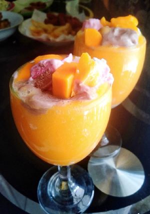 Foto resep Jus mangga es krim