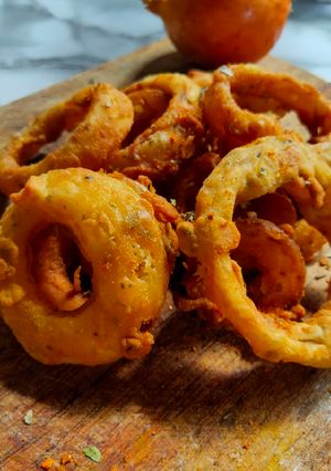 Foto resep Onion Rings | Eggless | Vegan Friendly