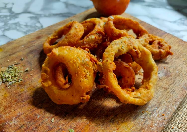 Resep Onion Rings | Eggless | Vegan Friendly, Sempurna