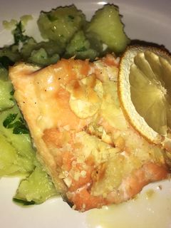 Mandulás pisztráng filé petrezselymes burgonyával (szálka nélkül) recept fotója