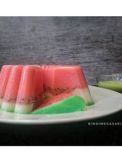 Foto resep 66. Puding Semangka Fiber Creme