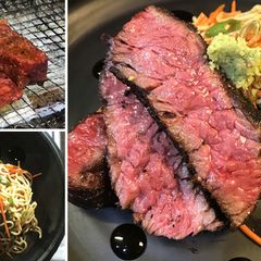 A picture of Shichimi Togarashi Wagyu Bavette Steak & Sesame Ramen Noodle Salad.
