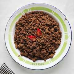 Daging cincang bumbu rendang untuk isi lemper dan bacang-レシピのメイン写真