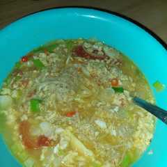Sup telur enoki tomat রেসিপির প্রধান ছবি