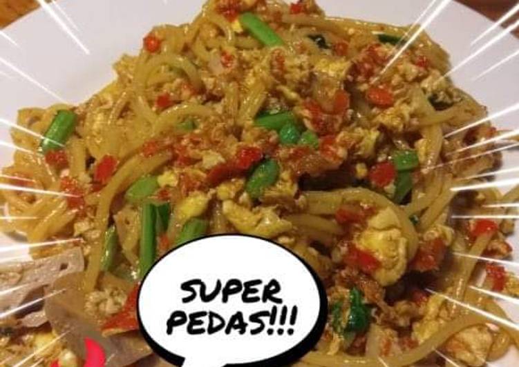 Spagety goreng super pedas