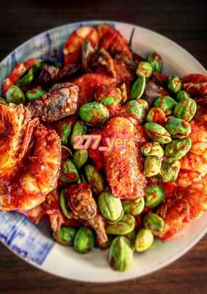 Foto resep Sambel udang hati ampla +pete