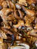 California Farm Squid with Mushrooms in Peppersauce