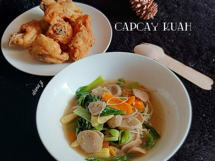 Standar Cara  memasak Cap Cay Kuah (menu makan siang)  menggugah selera