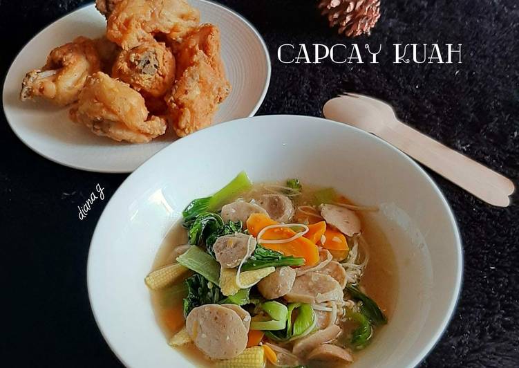 Cap Cay Kuah (menu makan siang)