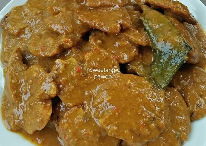 Rendang jengkol pedas enyoy