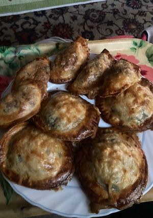 Una foto de Empanadillas de espinacas y champiñones