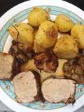 Solomillo al Pedro Ximénez con uvas y patatas a la mantequilla