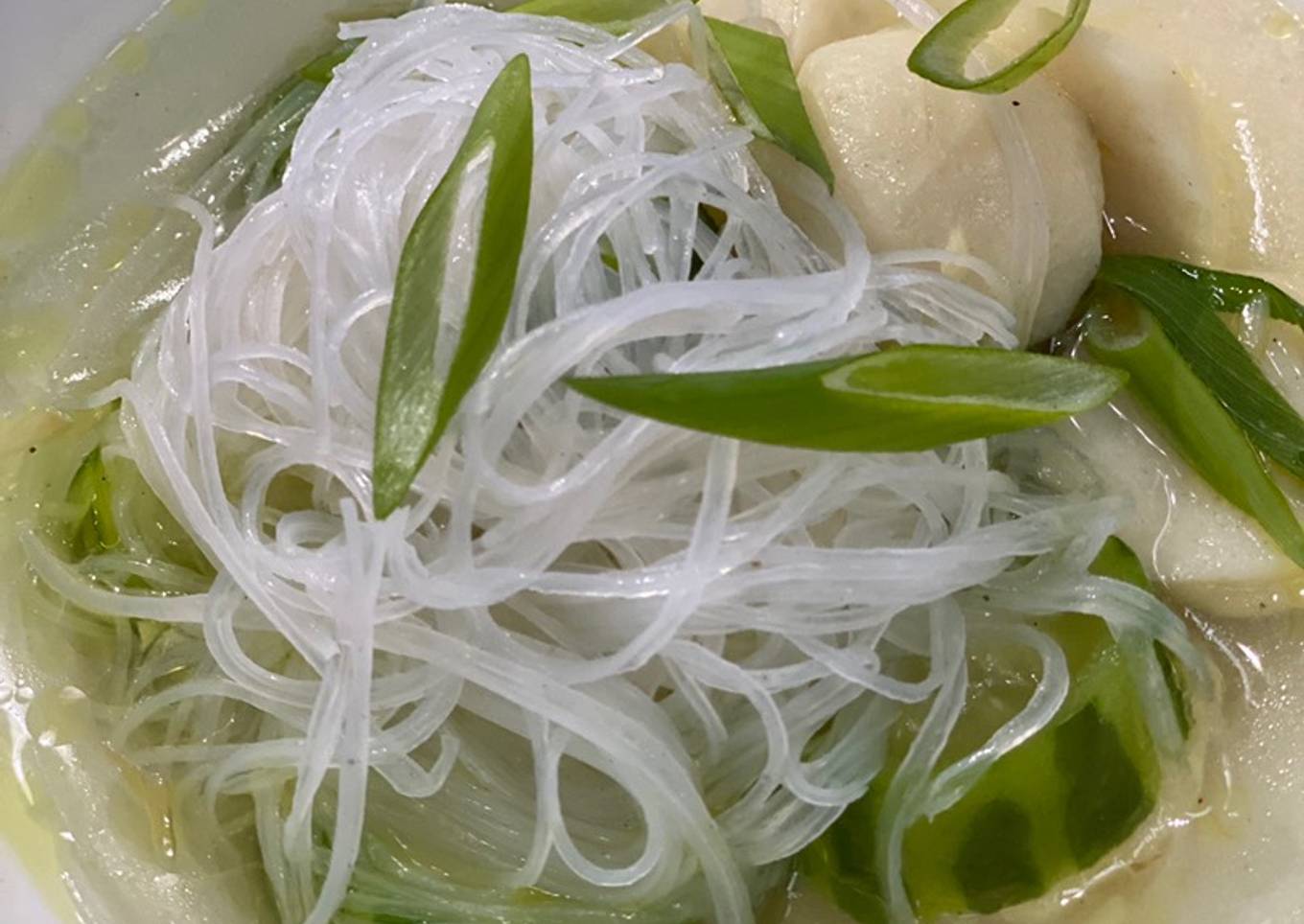 Sayur gambas baso ikan simple
