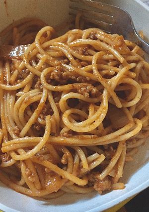 Hình của món Spaghettis beef (mỳ Ý bò).
