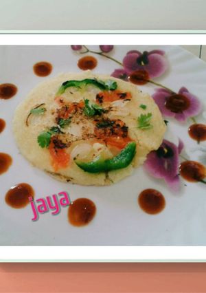 A picture of Mini veggie rava uttapam.