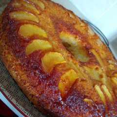 Una foto de Torta de manzana invertida